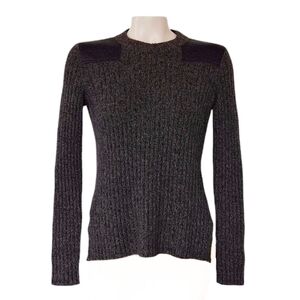Rag & Bone Cashmere Ribbed Crewneck Sweater Indie Green Scandi Girl XS